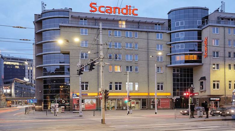 <b>Scandic Wroclaw Exterior</b>. Images powered by <a href="https://iceportal.shijigroup.com/" title="IcePortal" target="_blank">IcePortal</a>.