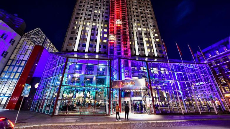 Scandic Triangeln Exterior. Images powered by <a href="https://iceportal.shijigroup.com" target="_blank" rel="noopener">Ice Portal</a>.