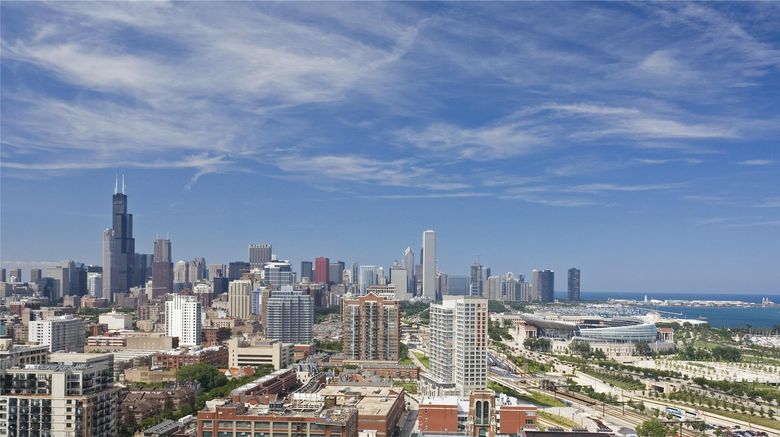 <b>Hyatt Regency McCormick Place-Chicago Exterior</b>. Images powered by <a href="https://iceportal.shijigroup.com/" title="IcePortal" target="_blank">IcePortal</a>.