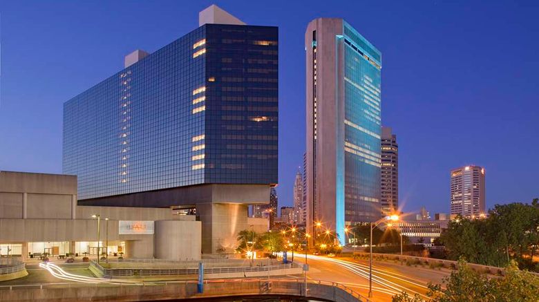 <b>Hyatt Regency Columbus Exterior</b>. Images powered by <a href="https://iceportal.shijigroup.com/" title="IcePortal" target="_blank">IcePortal</a>.