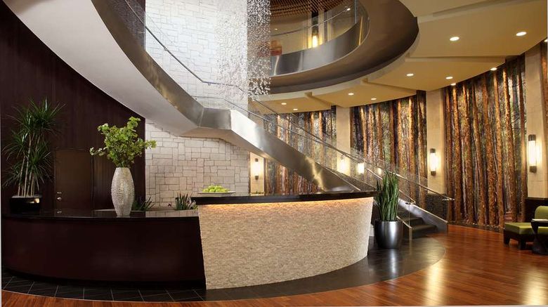 <b>Hyatt Centric The Woodlands Lobby</b>. Images powered by <a href="https://iceportal.shijigroup.com/" title="IcePortal" target="_blank">IcePortal</a>.