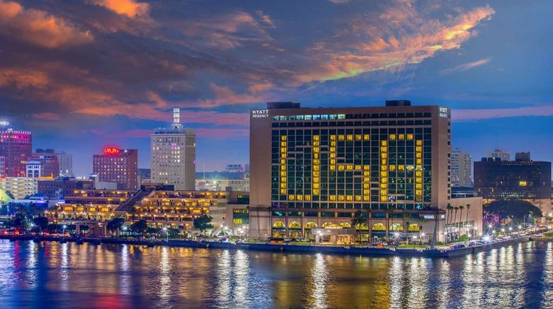 <b>Hyatt Regency Jacksonville Riverfront Exterior</b>. Images powered by <a href="https://iceportal.shijigroup.com/" title="IcePortal" target="_blank">IcePortal</a>.