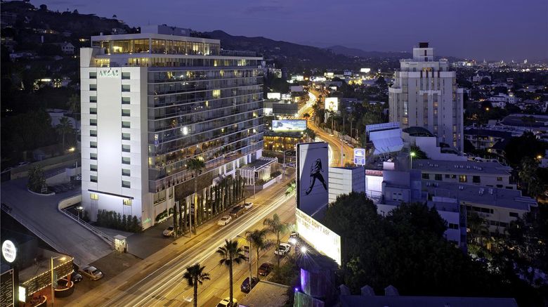 ANdAZ West Hollywood Exterior. Images powered by <a href="https://iceportal.shijigroup.com" target="_blank" rel="noopener">Ice Portal</a>.