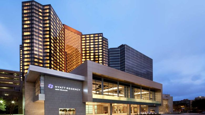 Hyatt Regency New Orleans Exterior. Images powered by <a href="https://iceportal.shijigroup.com" target="_blank" rel="noopener">Ice Portal</a>.