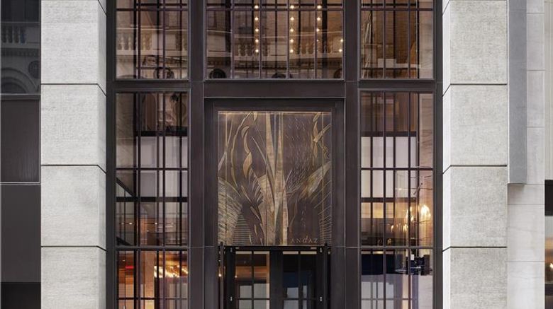 ANdAZ 5th Avenue Exterior. Images powered by <a href="https://iceportal.shijigroup.com" target="_blank" rel="noopener">Ice Portal</a>.