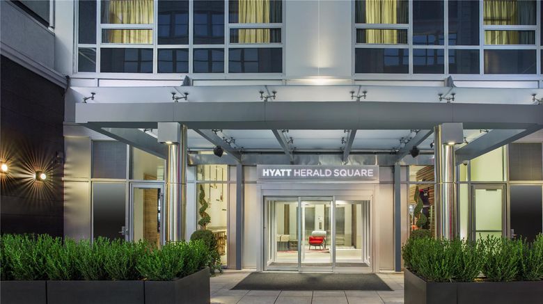 <b>Hyatt Herald Square New York Exterior</b>. Images powered by <a href="https://iceportal.shijigroup.com/" title="IcePortal" target="_blank">IcePortal</a>.