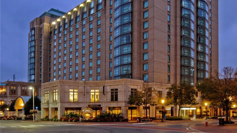 Hyatt Regency Reston Exterior. Images powered by <a href="https://iceportal.shijigroup.com" target="_blank" rel="noopener">Ice Portal</a>.