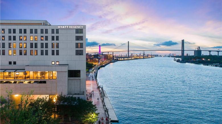 <b>Hyatt Regency Savannah Exterior</b>. Images powered by <a href="https://iceportal.shijigroup.com/" title="IcePortal" target="_blank">IcePortal</a>.