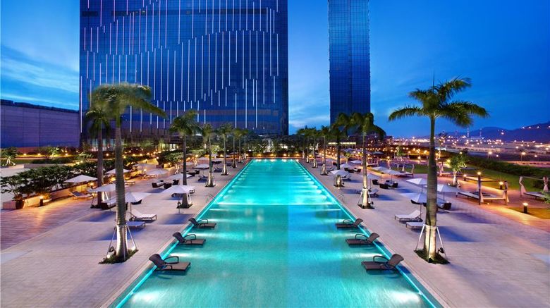 Grand Hyatt Macau Exterior. Images powered by <a href="https://iceportal.shijigroup.com" target="_blank" rel="noopener">Ice Portal</a>.