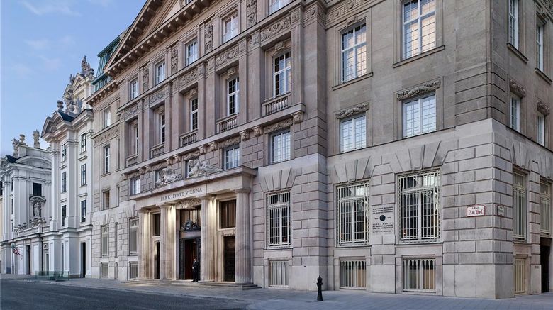 Park Hyatt Vienna Exterior. Images powered by <a href="https://iceportal.shijigroup.com" target="_blank" rel="noopener">Ice Portal</a>.