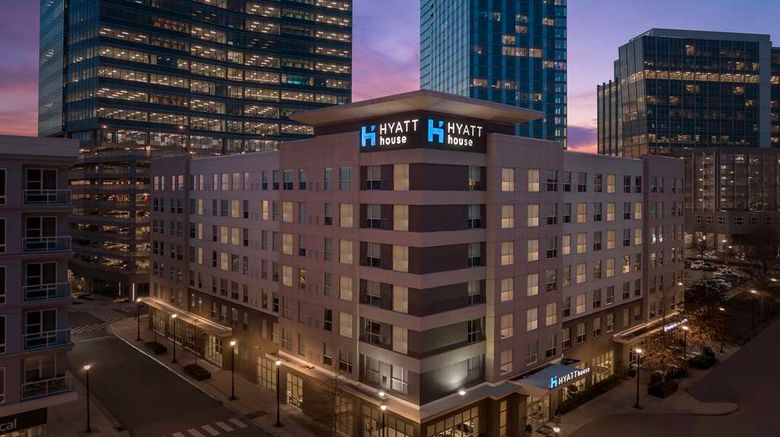 <b>Hyatt House Raleigh North Hills Exterior</b>. Images powered by <a href="https://iceportal.shijigroup.com/" title="IcePortal" target="_blank">IcePortal</a>.