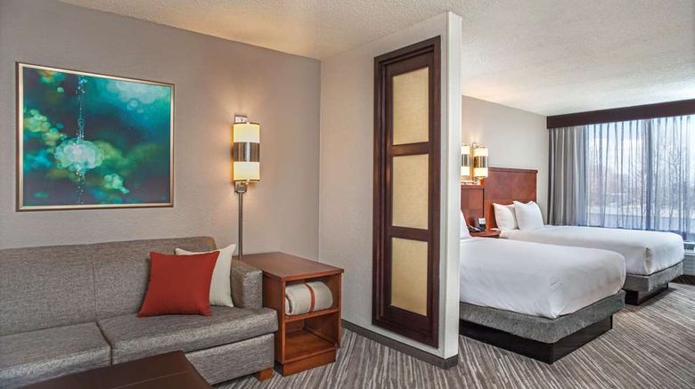 <b>Hyatt Place Cincinnati Blue Ash Room</b>. Images powered by <a href="https://iceportal.shijigroup.com/" title="IcePortal" target="_blank">IcePortal</a>.