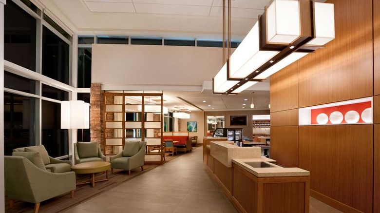 <b>Hyatt Place Houston/The Woodlands Lobby</b>. Images powered by <a href="https://iceportal.shijigroup.com/" title="IcePortal" target="_blank">IcePortal</a>.