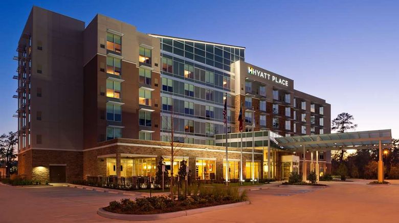 <b>Hyatt Place Houston/The Woodlands Exterior</b>. Images powered by <a href="https://iceportal.shijigroup.com/" title="IcePortal" target="_blank">IcePortal</a>.