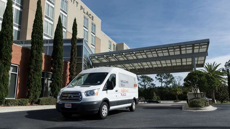 <b>Hyatt Place Jacksonville Airport Exterior</b>. Images powered by <a href="https://iceportal.shijigroup.com/" title="IcePortal" target="_blank">IcePortal</a>.