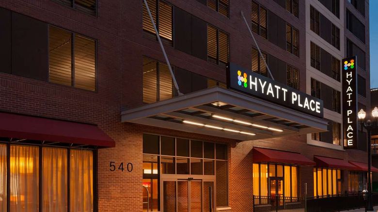 <b>Hyatt Place Omaha Downtown Old Market Exterior</b>. Images powered by <a href="https://iceportal.shijigroup.com/" title="IcePortal" target="_blank">IcePortal</a>.