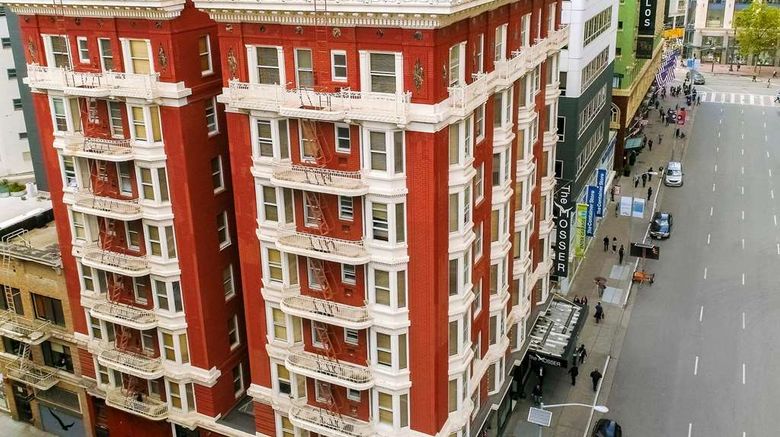 <b>The Mosser Hotel Exterior</b>. Images powered by <a href="https://iceportal.shijigroup.com/" title="IcePortal" target="_blank">IcePortal</a>.