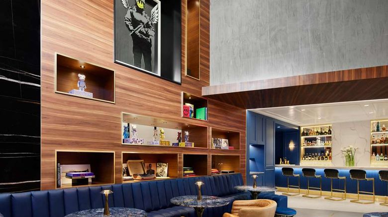 <b>Gansevoort Meatpacking Hotel Lobby</b>. Images powered by <a href="https://iceportal.shijigroup.com/" title="IcePortal" target="_blank">IcePortal</a>.