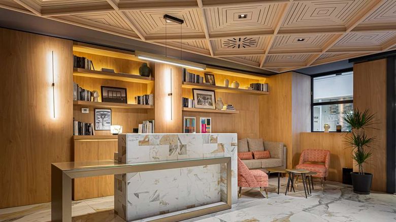 <b>Room Mate Hotel Leo Lobby</b>. Images powered by <a href="https://iceportal.shijigroup.com/" title="IcePortal" target="_blank">IcePortal</a>.