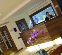 Big Blue Hotel Lobby