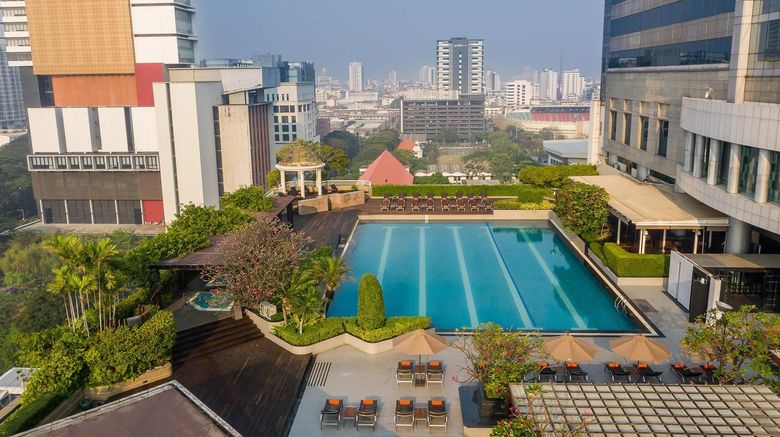 <b>Pathumwan Princess Hotel Pool</b>. Images powered by <a href="https://iceportal.shijigroup.com/" title="IcePortal" target="_blank">IcePortal</a>.