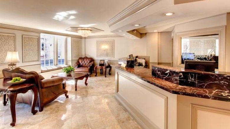 <b>Dauphine Orleans Hotel Lobby</b>. Images powered by <a href="https://iceportal.shijigroup.com/" title="IcePortal" target="_blank">IcePortal</a>.