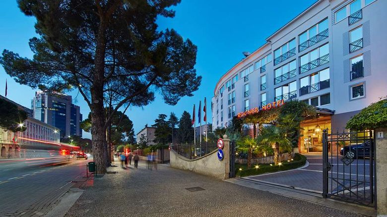 <b>Rogner Hotel Tirana Exterior</b>. Images powered by <a href="https://iceportal.shijigroup.com/" title="IcePortal" target="_blank">IcePortal</a>.