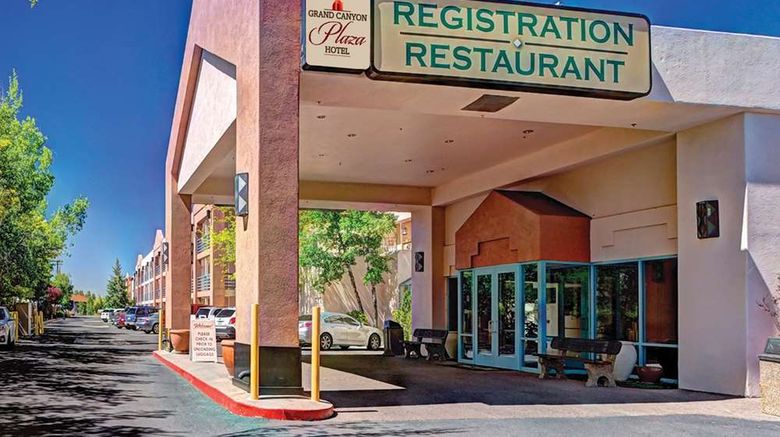 Grand Canyon Plaza Hotel Exterior. Images powered by <a href="https://iceportal.shijigroup.com" target="_blank" rel="noopener">Ice Portal</a>.