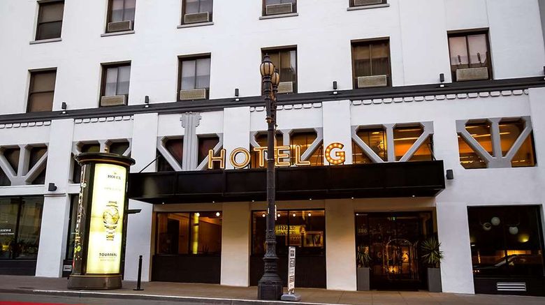 <b>Hotel G Exterior</b>. Images powered by <a href="https://iceportal.shijigroup.com/" title="IcePortal" target="_blank">IcePortal</a>.