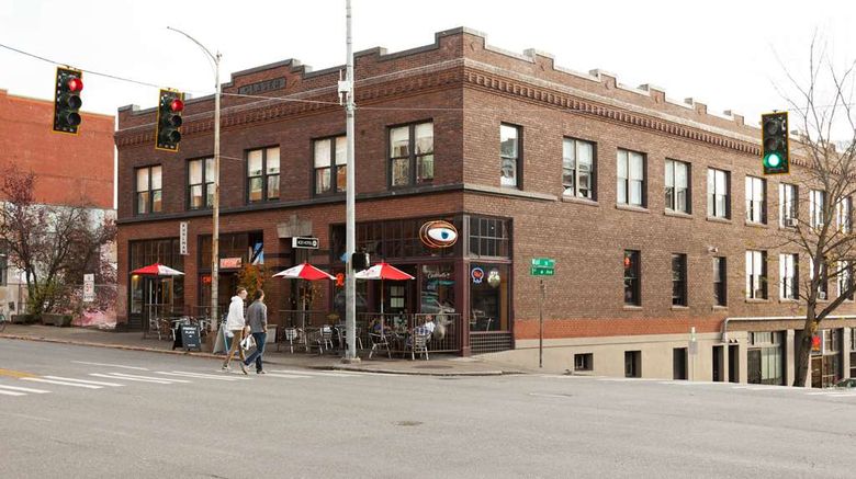<b>Ace Hotel Seattle Exterior</b>. Images powered by <a href="https://iceportal.shijigroup.com/" title="IcePortal" target="_blank">IcePortal</a>.