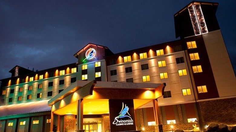 Swinomish Casino  and  Lodge Exterior. Images powered by <a href="https://iceportal.shijigroup.com" target="_blank" rel="noopener">Ice Portal</a>.