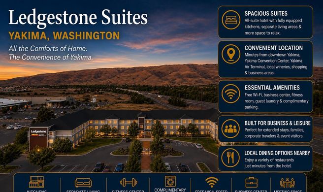 Ledgestone Suites Hotel Yakima Exterior