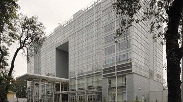 <b>Dushanbe Serena Hotel Exterior</b>. Images powered by <a href="https://iceportal.shijigroup.com/" title="IcePortal" target="_blank">IcePortal</a>.