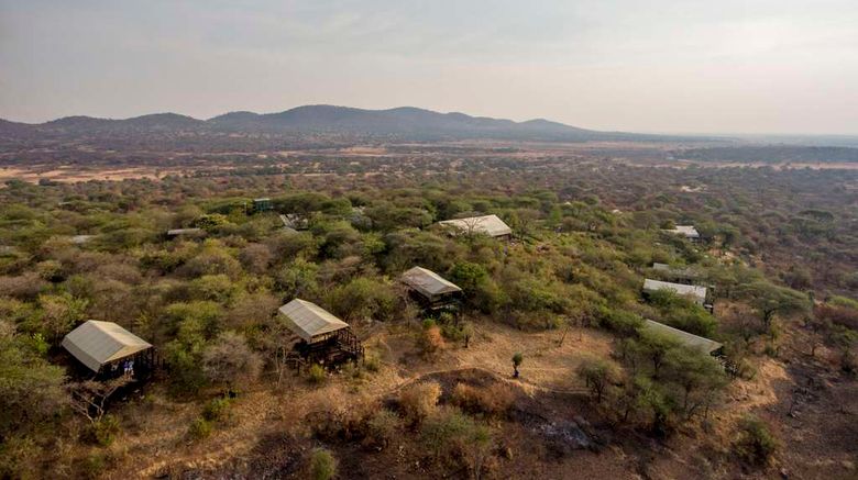 <b>Kirawira Serena Camp Exterior</b>. Images powered by <a href="https://iceportal.shijigroup.com/" title="IcePortal" target="_blank">IcePortal</a>.