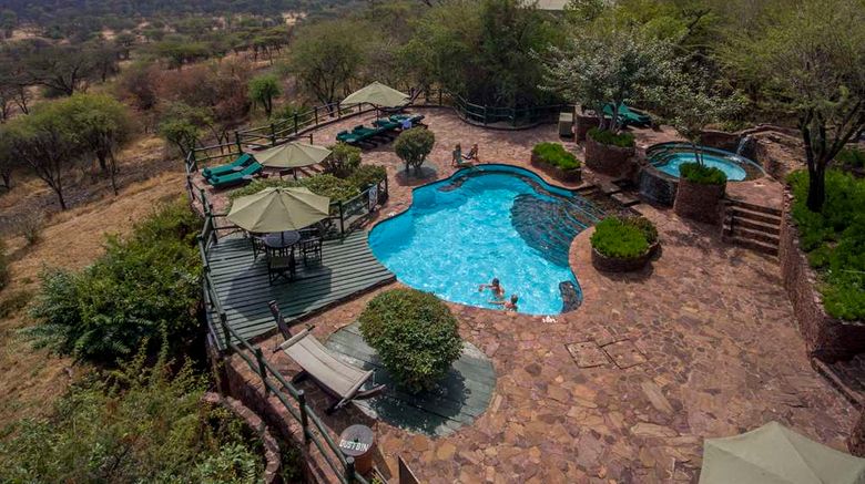 <b>Kirawira Serena Camp Pool</b>. Images powered by <a href="https://iceportal.shijigroup.com/" title="IcePortal" target="_blank">IcePortal</a>.