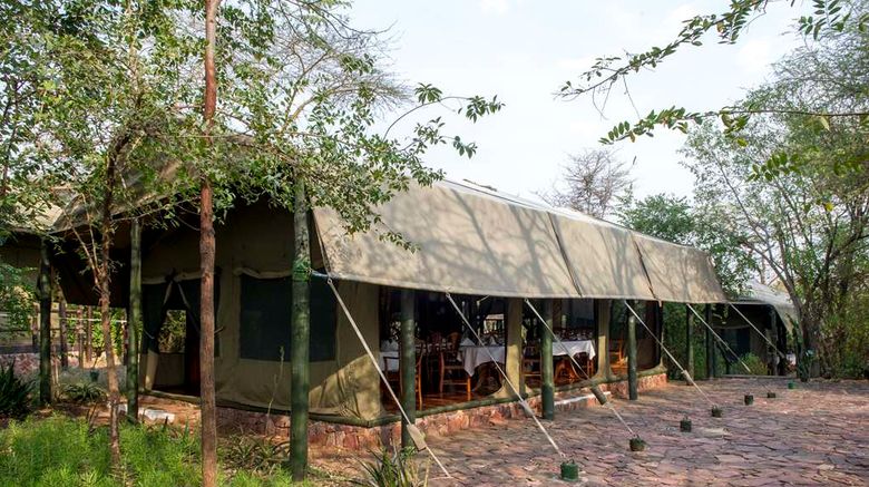 <b>Kirawira Serena Camp Restaurant</b>. Images powered by <a href="https://iceportal.shijigroup.com/" title="IcePortal" target="_blank">IcePortal</a>.