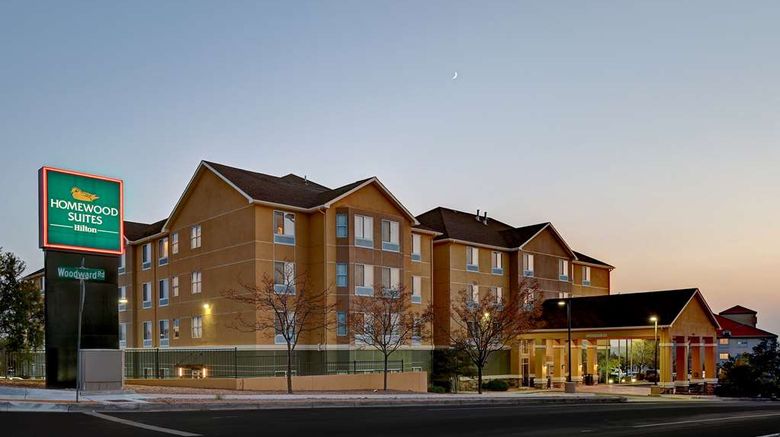 Homewood Suites Albuquerque Arpt Exterior. Images powered by <a href="https://iceportal.shijigroup.com" target="_blank" rel="noopener">Ice Portal</a>.