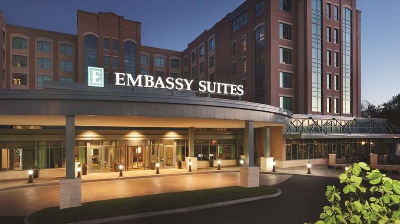 <b>Embassy Suites Saratoga Springs Exterior</b>. Images powered by <a href="https://iceportal.shijigroup.com/" title="IcePortal" target="_blank">IcePortal</a>.