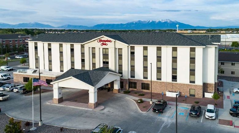 <b>Hampton Inn Alamosa CO Exterior</b>. Images powered by <a href="https://iceportal.shijigroup.com/" title="IcePortal" target="_blank">IcePortal</a>.