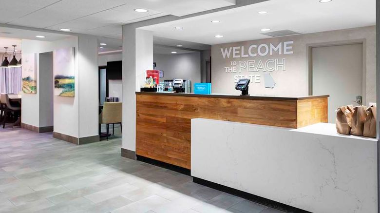 <b>Hampton Inn Conyers Lobby</b>. Images powered by <a href="https://iceportal.shijigroup.com/" title="IcePortal" target="_blank">IcePortal</a>.