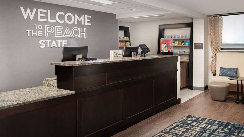 <b>Hampton Inn & Suites Alpharetta Lobby</b>. Images powered by <a href="https://iceportal.shijigroup.com/" title="IcePortal" target="_blank">IcePortal</a>.