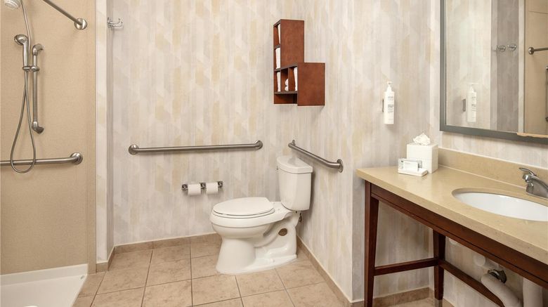 <b>Hampton Inn Austin/Oak Hill Room</b>. Images powered by <a href="https://iceportal.shijigroup.com/" title="IcePortal" target="_blank">IcePortal</a>.