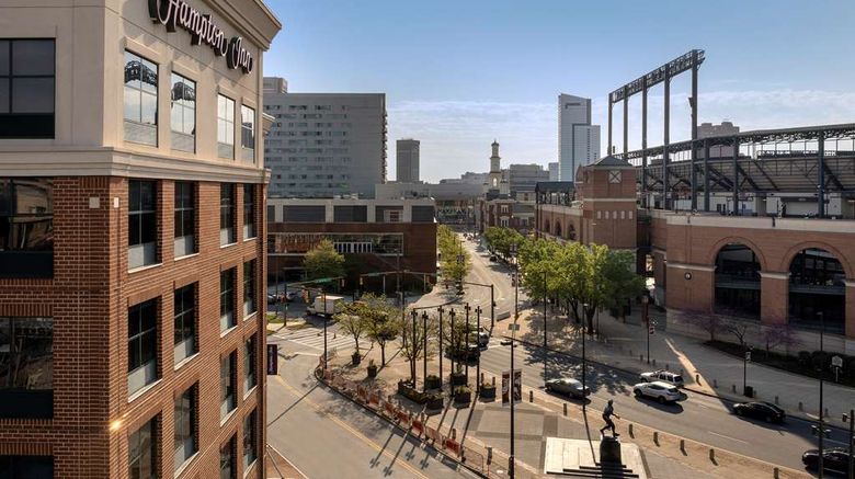 <b>Hampton Inn Baltimore-Camden Yards Exterior</b>. Images powered by <a href="https://iceportal.shijigroup.com/" title="IcePortal" target="_blank">IcePortal</a>.