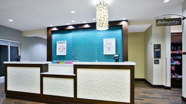 <b>Hilton Garden Inn Benton Harbor Lobby</b>. Images powered by <a href="https://iceportal.shijigroup.com/" title="IcePortal" target="_blank">IcePortal</a>.