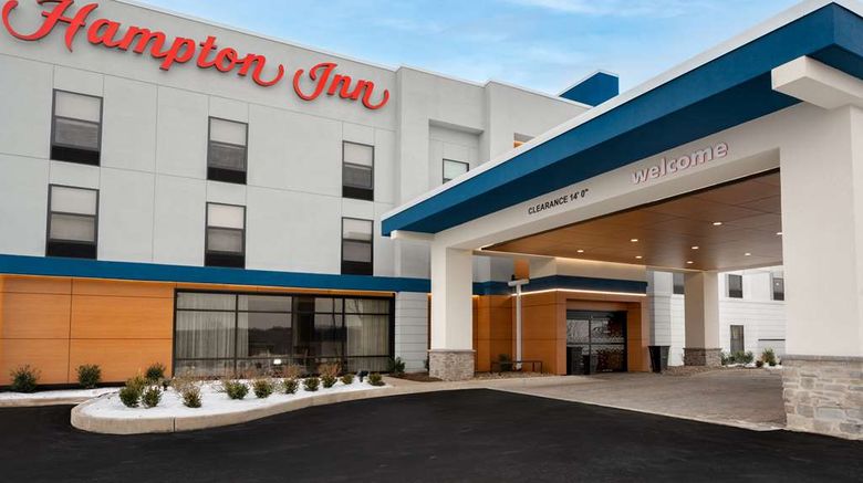 Hampton Inn Bloomsburg Exterior. Images powered by <a href="https://iceportal.shijigroup.com" target="_blank" rel="noopener">Ice Portal</a>.