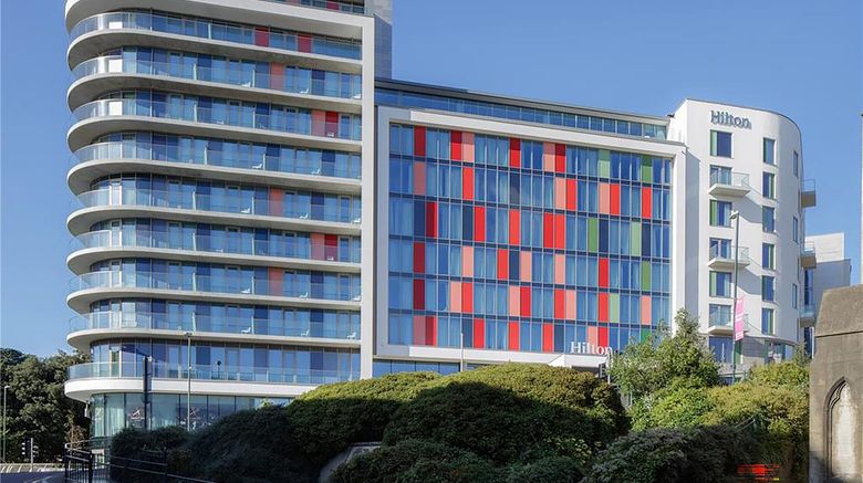 Hilton Bournemouth Exterior. Images powered by <a href="https://iceportal.shijigroup.com" target="_blank" rel="noopener">Ice Portal</a>.
