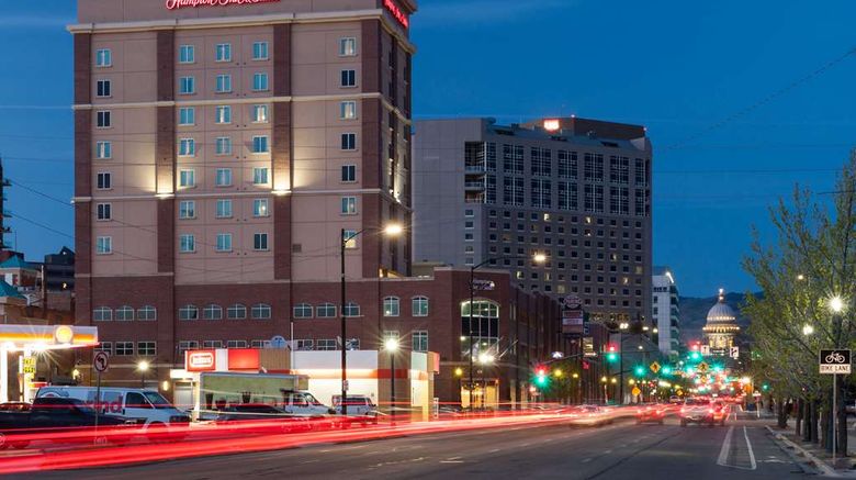 <b>Hampton Inn & Suites Boise Downtown Exterior</b>. Images powered by <a href="https://iceportal.shijigroup.com/" title="IcePortal" target="_blank">IcePortal</a>.