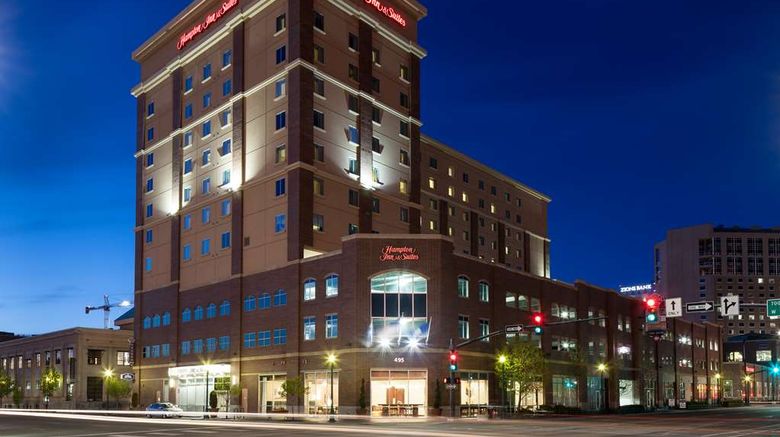 <b>Hampton Inn & Suites Boise Downtown Exterior</b>. Images powered by <a href="https://iceportal.shijigroup.com/" title="IcePortal" target="_blank">IcePortal</a>.