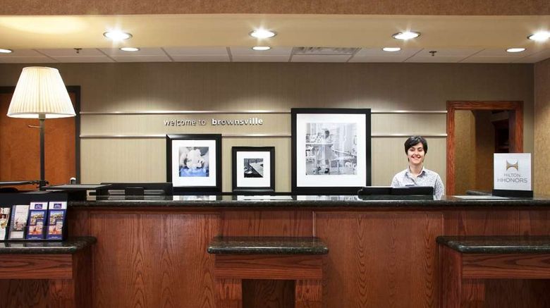 <b>Hampton Inn and Suites Brownsville Lobby</b>. Images powered by <a href="https://iceportal.shijigroup.com/" title="IcePortal" target="_blank">IcePortal</a>.
