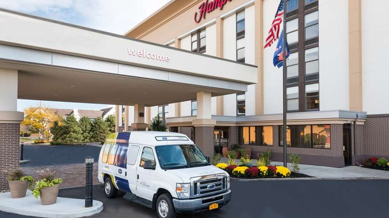 <b>Hampton Inn Buffalo-Arpt/Galleria Mall Exterior</b>. Images powered by <a href="https://iceportal.shijigroup.com/" title="IcePortal" target="_blank">IcePortal</a>.